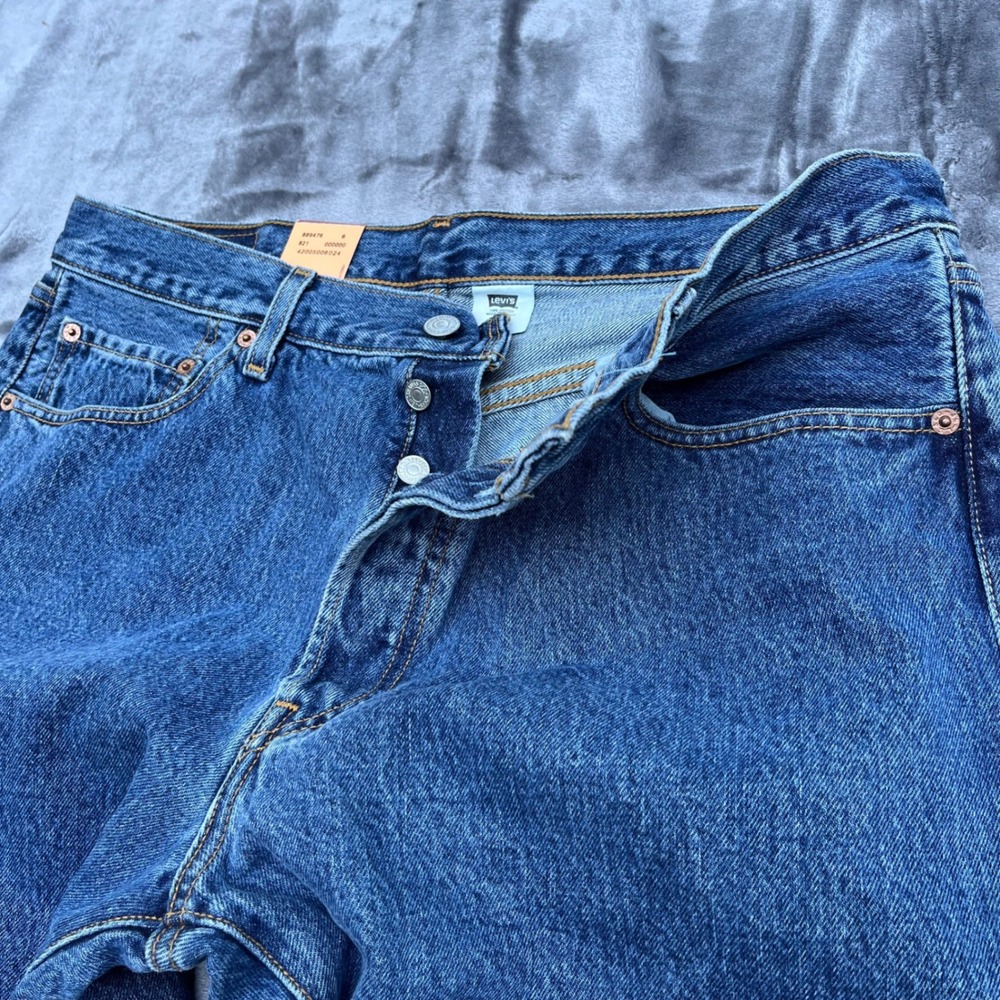 VTG NWT Levi's 501 Original Fit Jeans Mens 36x32 Medium Stonewash 2003 Y2K NOS